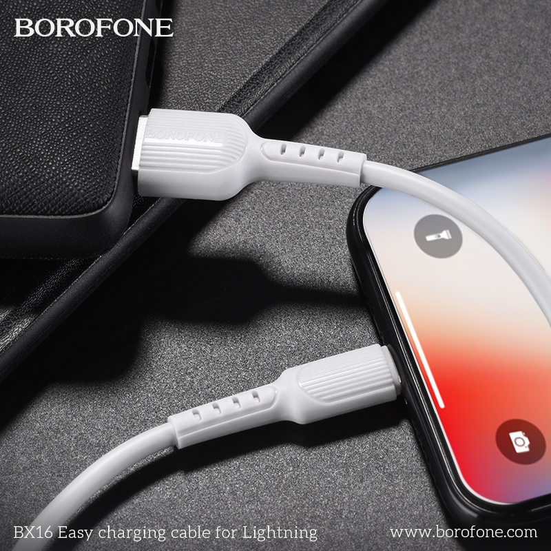 BOROFONE BX16 Easy USB-A to Lightning cable NZ 7